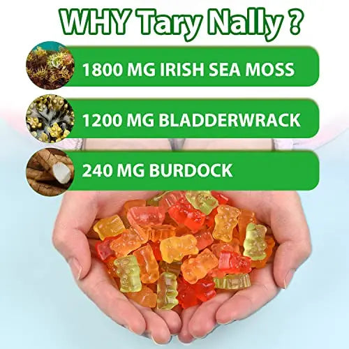 Tary Nally Sea Moss Gummies, Organic Irish Sea Moss Gummies for Adults & Kids Tary Nally Au supplements