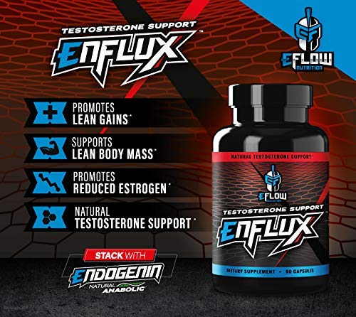 eFlow Nutrition Enflux Natural T Support with KSM-66 Ashwagandha - Supplement eFlow Nutrition Au supplements
