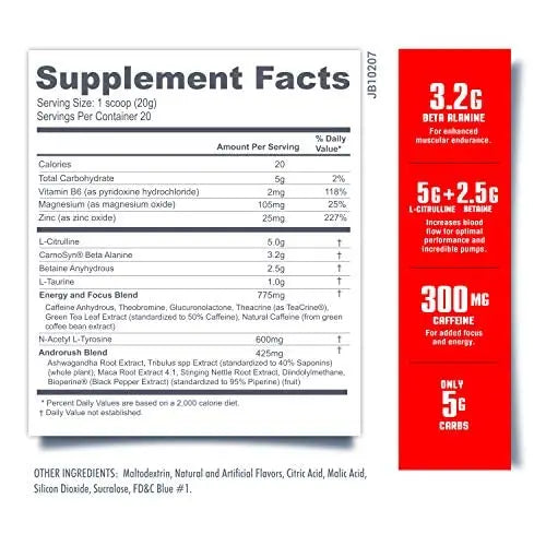 Betancourt Nutrition B-Nox Reloaded Pre Workout | Energy + Focus | Beta Alanine Betancourt Nutrition Au supplements