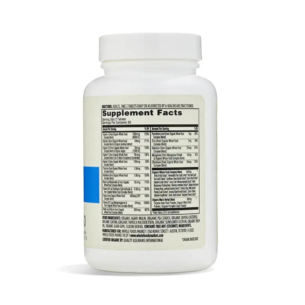 365 by Whole Foods Market, Vitamin Multi Mens Food Cultured 40 Plus, 60 Count 365 by Whole Foods Market Au supplements