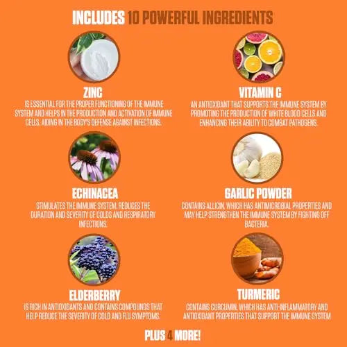 Emergency Immune Extra Strength 10-in-1 | #1 Rated Immune System Support Supplement EPN Supplements Au supplements