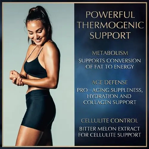 Thermogenic Hydrolyzed Collagen Burn - Hyaluronic Acid, Vitamin C, Multi Collagen Complex Granions Au supplements