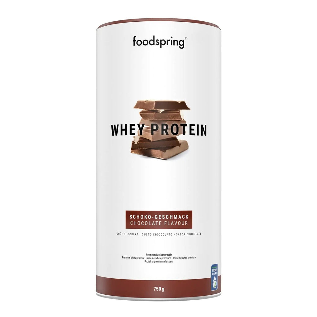 foodspring Whey Protein Powder Chocolate – with 22g Protein for Muscle Building, Perfect Solubility foodspring Au supplements