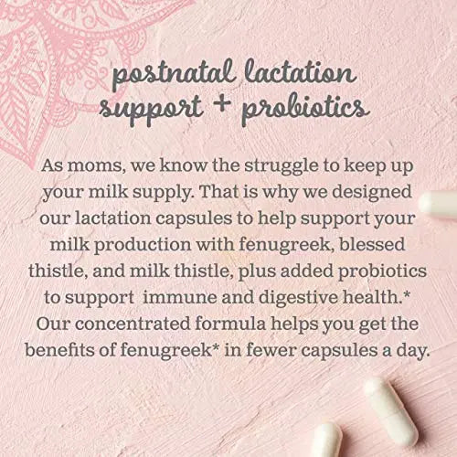 Mommy's Bliss Postnatal Lactation Support Supplement with Probiotics: Support Breastfeeding Mommy's Bliss Au supplements