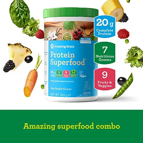 Amazing Grass Protein Superfood, Organic Vegan Protein Powder with Fruit and Vegetables Amazing Grass Au supplements