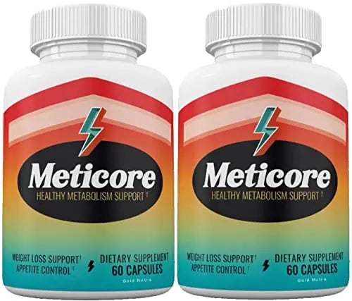 (Official) 2 Pack Meticore Weight Management Pills, Energy Support, 120 Capsules Gold Nutra Au supplements
