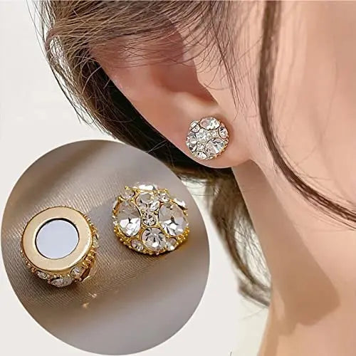 Dorina Ear Acupressure Magnetherapy Detoxi Earrings Set,Magnetic Lymphatic Cubic Zirconia Atiptu Au supplements