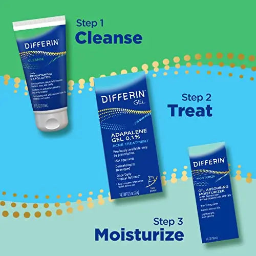 Differin Acne Treatment Gel, 30 Day Supply, Retinoid Treatment for Face Differin Au supplements