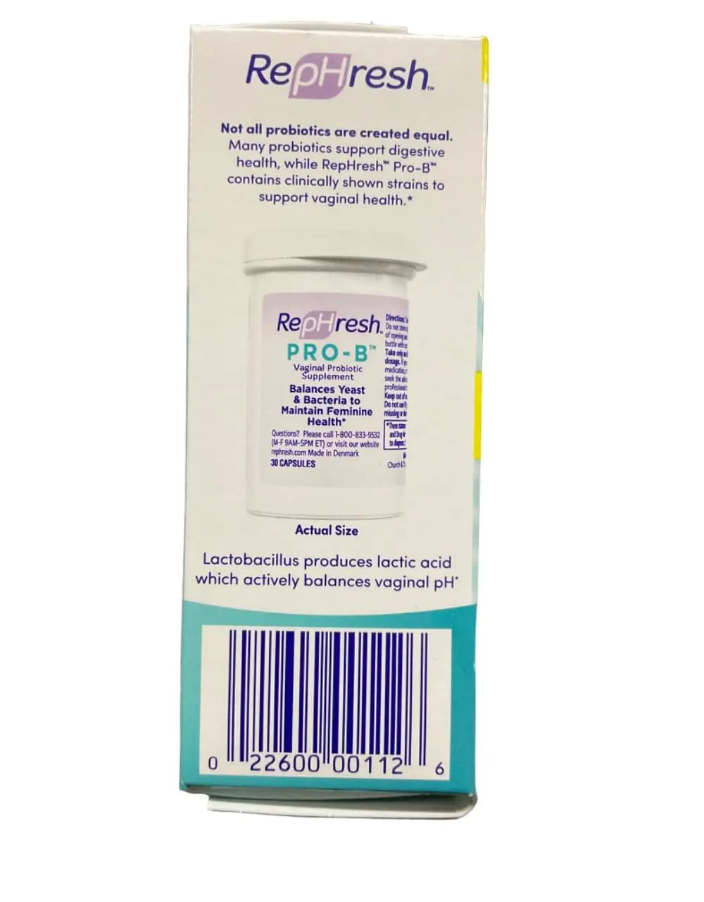 RepHresh Pro-B Probiotic Feminine Supplement FamilyValue 3Pack (30Count) My Store Au supplements