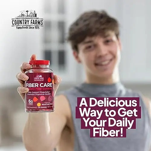 Country Farms Fiber Care Prebiotic Gummies, 6g of Fiber Per Serving, FOS from Beets Country Farms Au supplements