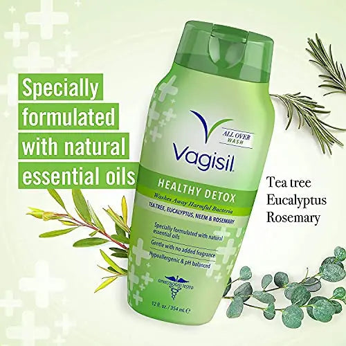 Vagisil Feminine Wash for Intimate Area Hygiene, Healthy Detox, All Over Body Wash for Women Vagisil Au supplements