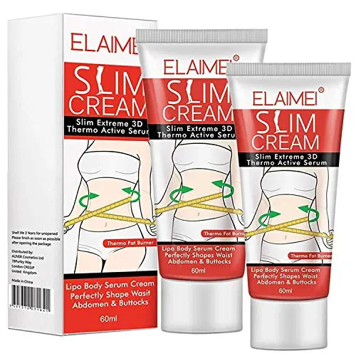 Hot Cream Belly Fat Burner (2 pack), Fat Burning Cream for Stomach, Legs, Abdomen ELAIMEI Au supplements