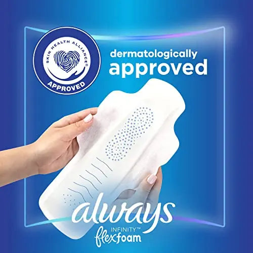 Always Infinity Feminine Pads For Women, Size 4 Overnight Absorbency, Multipack, With Flexfoam Always Au supplements
