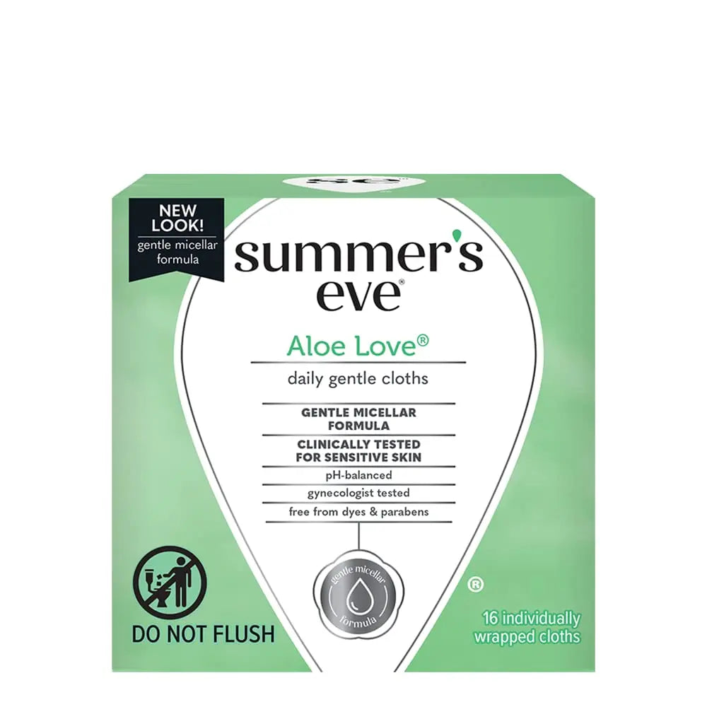 Summers Eve Cleansing Cloths 16 Count Aloe Love (6 Pack) Summer's Eve Au supplements