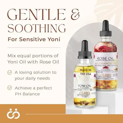 Natural Yoni Oil, Mint Fresh Feminine Care Oil, Reduces Odor, Restores pH Balance, All Natural, Herbal Yoni Quality Seamoss and Yoni Oil Au supplements