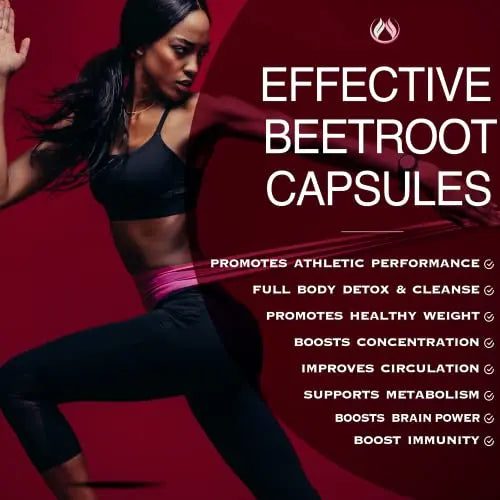 Beet Root Capsules Organic Beet Root Powder 1300mg | Natural Nitric Oxide Booster THE ENCLARE NUTRITION Au supplements