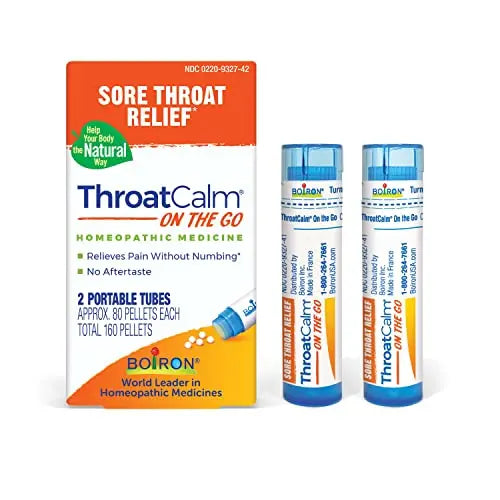 Boiron ThroatCalm On The Go for Pain Relief from Red, Dry, Scratchy, Sore Throats and Hoarseness Boiron Au supplements