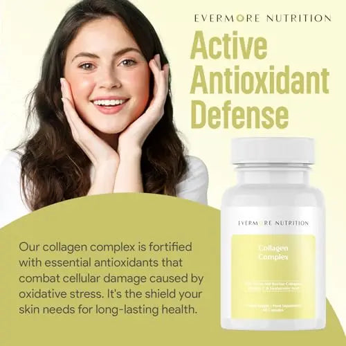 EVERMORE NUTRITION Grass Fed Collagen Complex with Hyaluronic Acid, Vitamin C and Active Peptides EVERMORE NUTRITION Au supplements