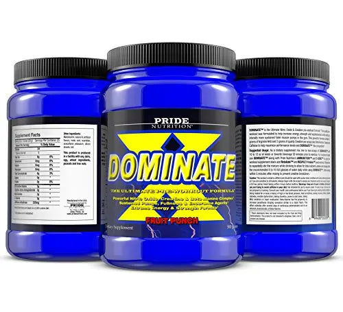 Pride Nutrition Dominate X Pre Workout Supplement - 500g Nitric Oxide & Creatine Pre Pride Nutrition Au supplements