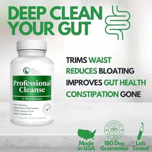 Professional Detox Cleanse for Weight Loss and Belly Fat, 15 Day Colon Cleanse, Body Detox DR VITAMIN SOLUTIONS Au supplements