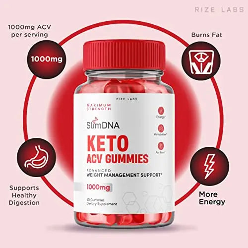 rize labs (3 Pack) SlimDNA Keto Gummies - ACV for Advanced Weight Loss with Apple Cider rize labs Au supplements
