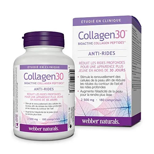 Webber Naturals Collagen30® Bioactive Collagen Peptides 2500 mg 180 Tablets Webber Naturals Au supplements