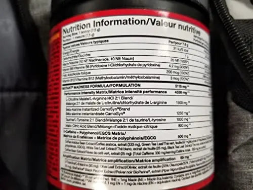Mutant | Madness and Madness All-in | Double Pre-Workout Bundle | Fruit Punch and Melon Mutant Au supplements