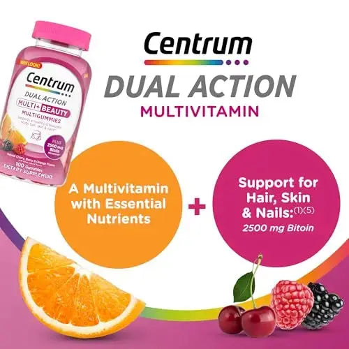 Centrum Multivitamin Gummy, 100 Count (Pack of 1) Centrum Au supplements