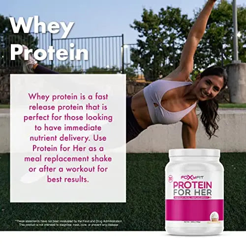 FoxyFit Protein for Her, Caramel Mocha Whey Protein Powder with CLA and Biotin FoxyFit Au supplements