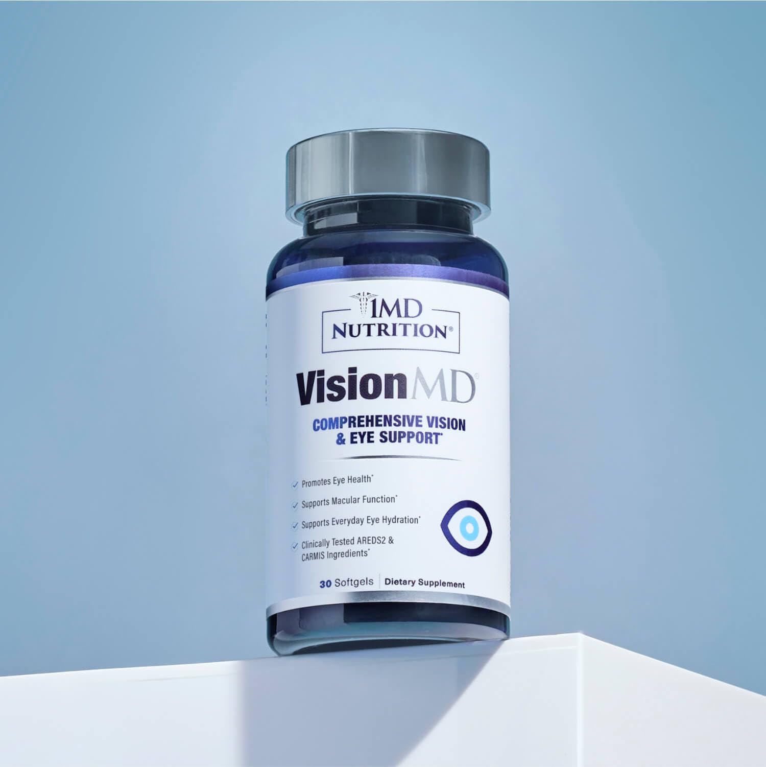 1MD Nutrition VisionMD Eye Vitamin CARMIS - Eye Supplement for Adults - with OptiLut Lutein & Zeaxanthin - Supports Vision Health Care, Everyday Eye Strain