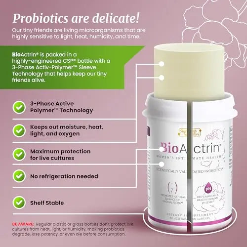 Bioactrin Vaginal Probiotics for Women - Formulated Bacterial Vaginosis Treatment, Yeast Infection SIGNIFY NATURE Au supplements