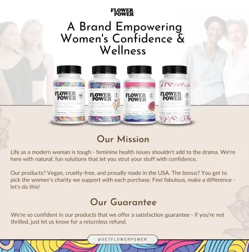 Flower Power 'Divine Vagine' Blend - 30 ct for Balance Urinary Tract Infection, V Health Support for Women Flower Power Au supplements
