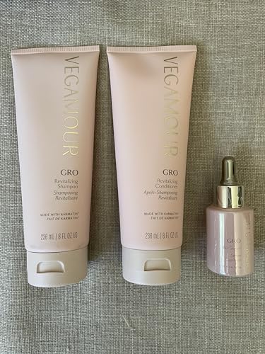 Vegamour GRO Essentials Kit Includes GRO Revitalizing Shampoo & Conditioner and GRO Hair Serum for Thinning Hair VEGAMOUR Au supplements