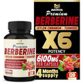 BMVINVOL Premium Berberine HCl 6-in1 Equivalent 6100mg - 120 Capsules - Plus Ceylon BMVINVOL Au supplements