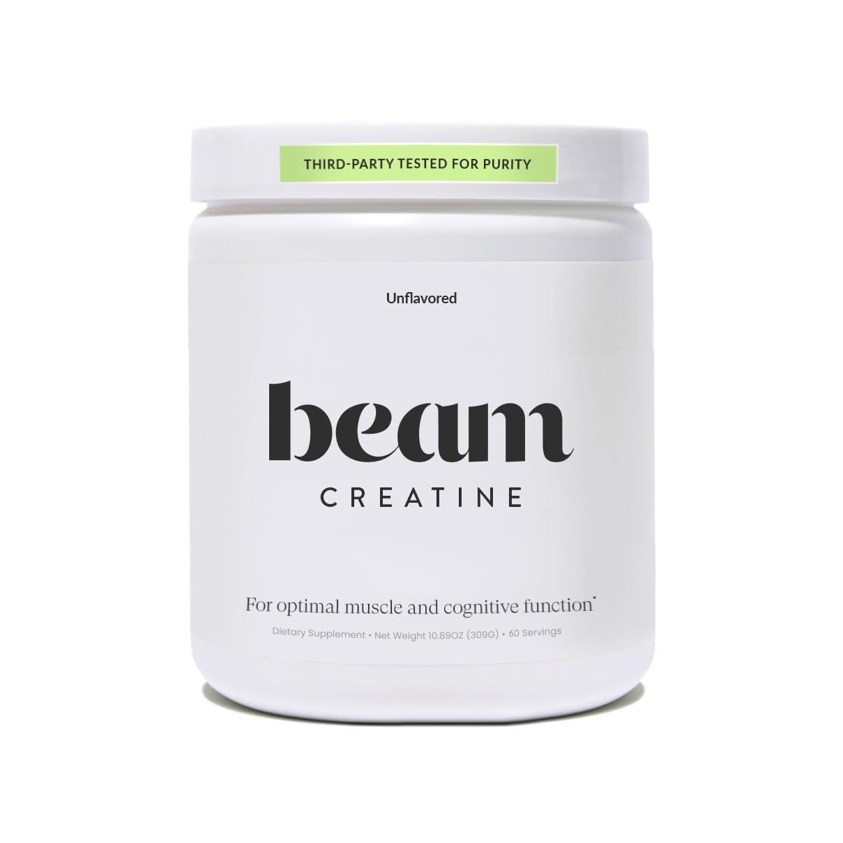 Beam Creatine Monohydrate Powder – 5g Micronized Creatine Monohydrate, Third Party Tested Creatine for Women & Men, Muscle Strength, Growth, Recovery & Cognitive Support, Unflavored, 60 Servings Beam Au supplements
