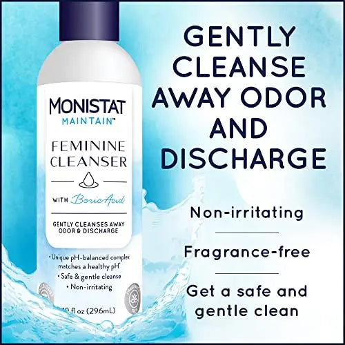 Monistat Boric Acid Feminine Cleanser, Fragrance Free Feminine Wash, 10 Fl Monistat Au supplements