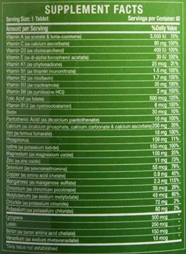 Noor Vitamins Halal Vitamins, Daily Multivitamin, Halal Vitamin for Women and Men, 30 Vitamins & Minerals, A, B12, C, Iron, Zinc to support general health Noor Vitamins Au supplements