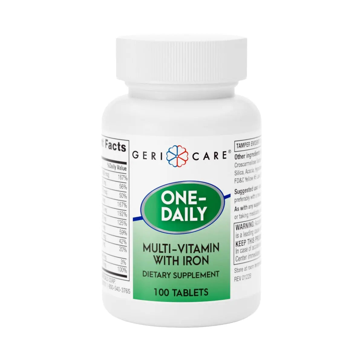 GeriCare One-Daily Multi-Vitamin with Iron Tablets,100 Count (Pack of 1) GeriCare Au supplements