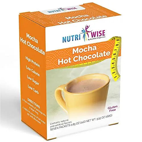 NutriWise – High Protein 15g | Instant Hot Drink | Mocha | 7/Box | Weight Loss, KETO Diet Friendly NutriWise Au supplements