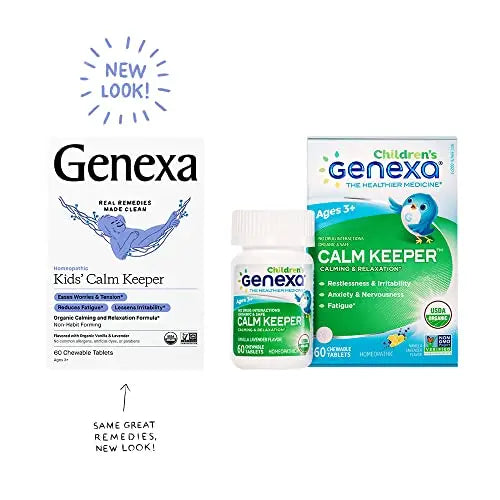 Genexa Kid's Calm Keeper Stress Relief for Kids | Reduces Fatigue & Eases Tension Genexa Au supplements