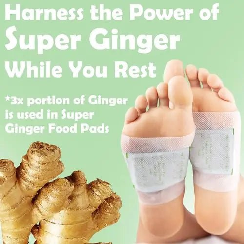 Dr. Entre's Super Ginger Foot Pads: Premium Effective Foot Pads to Feel Better, Sleep Better EntreFeet Au supplements