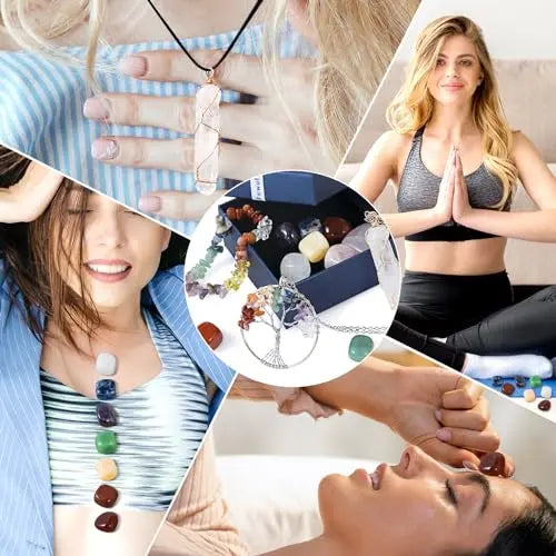 WVIOUOPU Healing Crystals and Chakra Stones Set - 13 Pcs Real Raw Healing Chakra Stones WVIOUOPU Au supplements