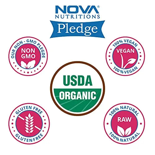 2 Pack - Nova Nutritions Certified Organic Beet Root Powder 16 OZ (454 gm) - Nitric Oxide Nova Nutritions Au supplements