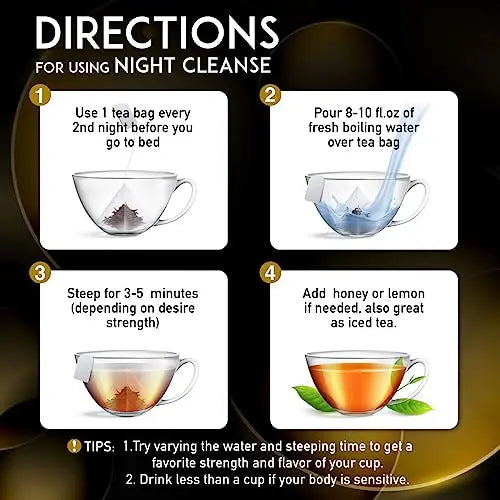 EVERLONG Detox Tea 28 Day Morning Boost Tea and Night Cleanse Tea, Burn Fat and Boost EVERLONG Au supplements