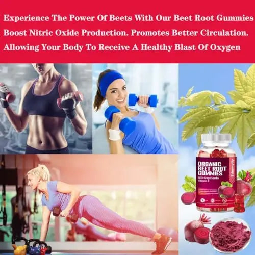 Organic Beet Root Gummies 1500mg for Men Women Beet Root for Athletic, Performance Edmmyliy Au supplements