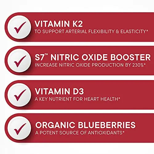 Purity Products Artery Pill Core from MK-7 Vitamin K2, Plant-Based S7 Nitric Oxide Booster Purity Products Au supplements