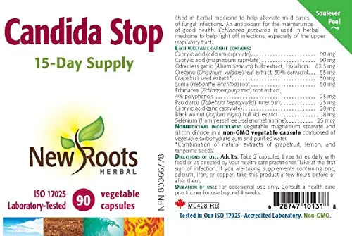 New Roots Herbal Candida Stop, 90 CT NEW ROOTS HERBAL Au supplements
